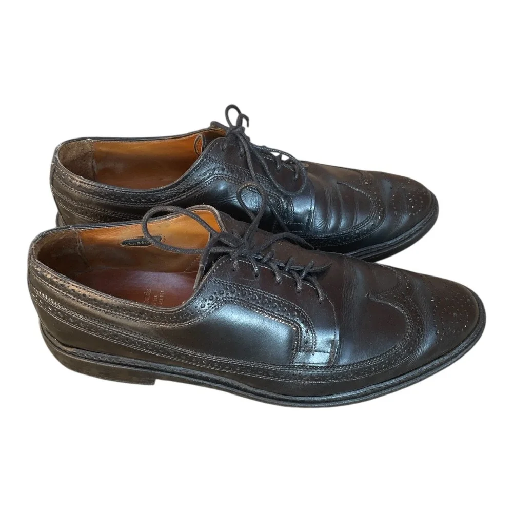 Allen Edmonds Dress Shoes Size‎ 12 D Black Oxford Wingtip McNeil Made in USA
